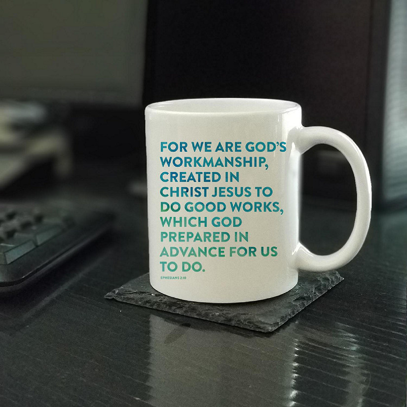 Ceramic Mug Bible Verse Eph 2:10 Image