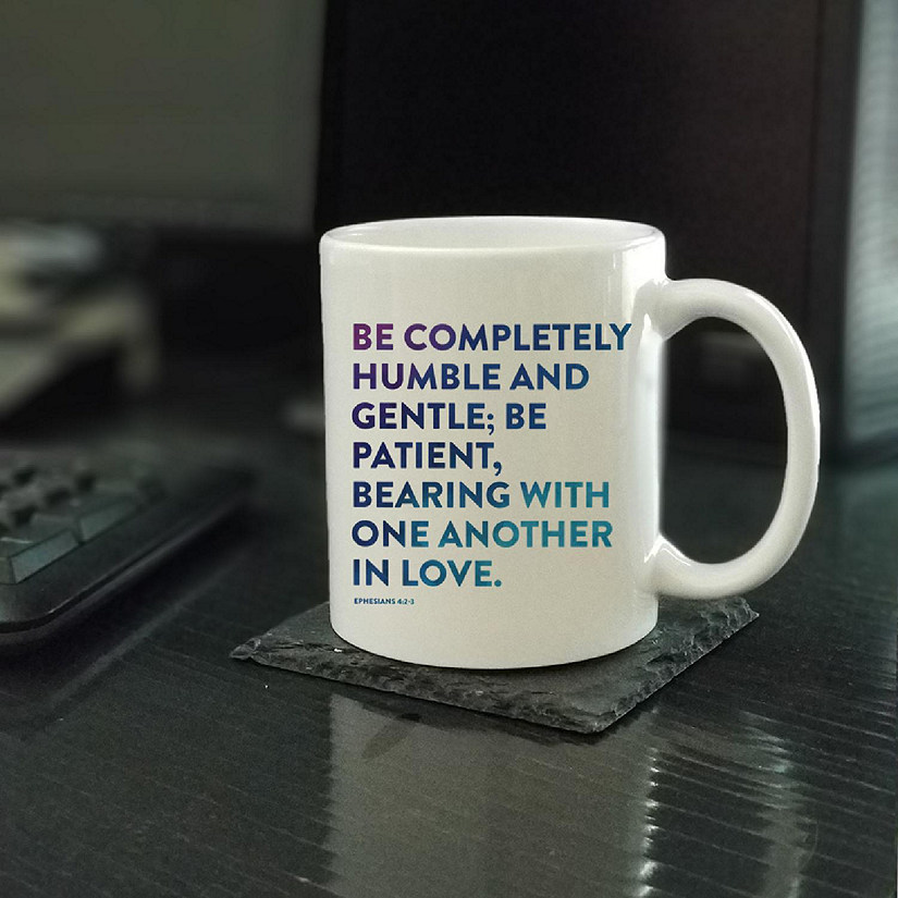 Ceramic Mug Bible Verse Eph 4:2-3 Image