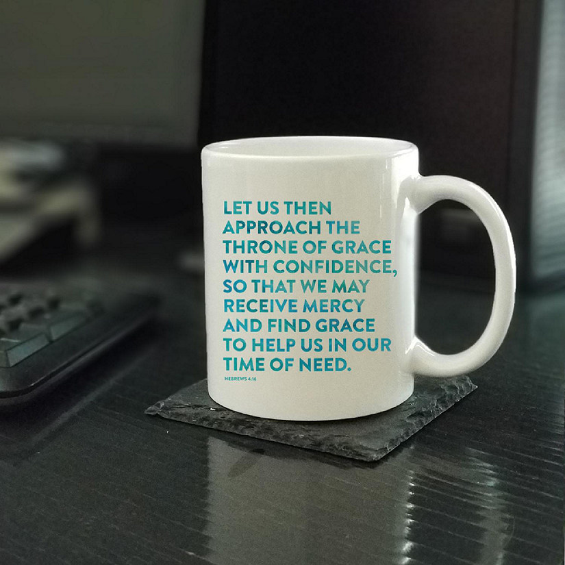 Ceramic Mug Bible Verse Heb 4:16 Image