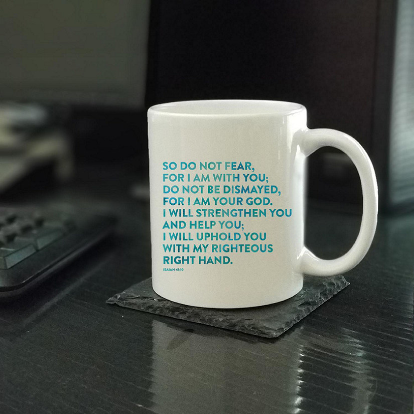 Ceramic Mug Bible Verse Isa 41:10 Image