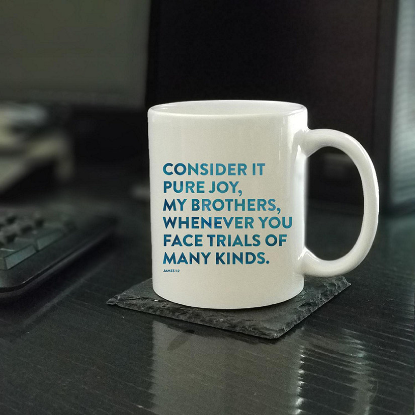 Ceramic Mug Bible Verse James 1:2 Image