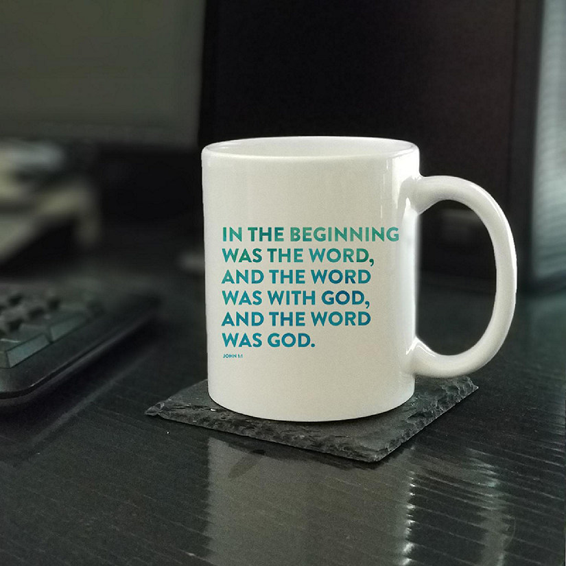 Ceramic Mug Bible Verse John 1:1 Image