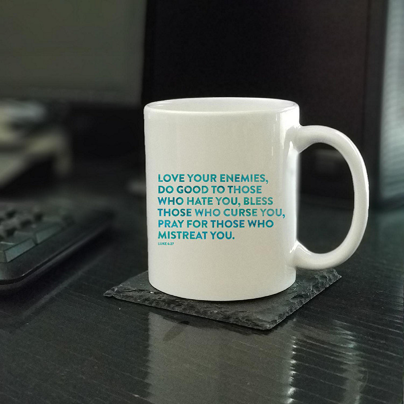 Ceramic Mug Bible Verse Luke 6:27 Image