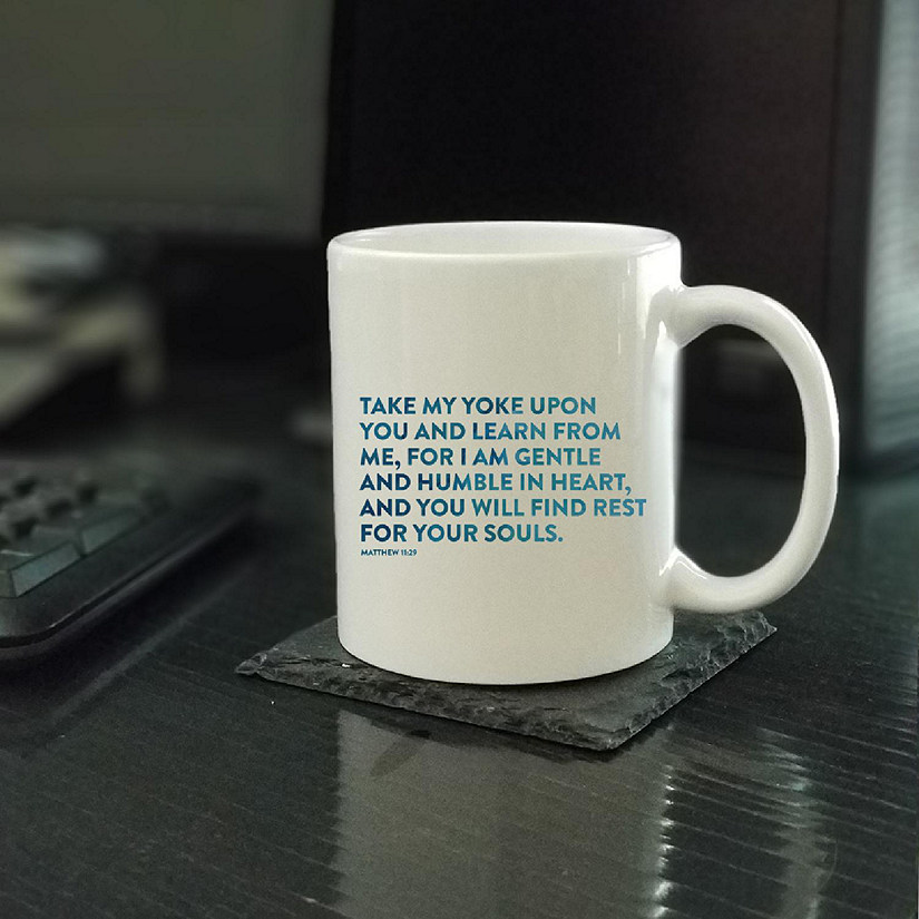 Ceramic Mug Bible Verse Matt 11:29 Image