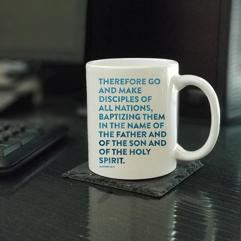 Ceramic Mug Bible Verse Matt 28:19 Image