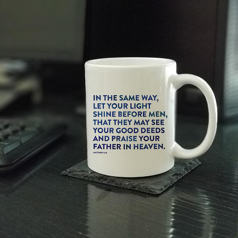 Ceramic Mug Bible Verse Matt 5:16 Image