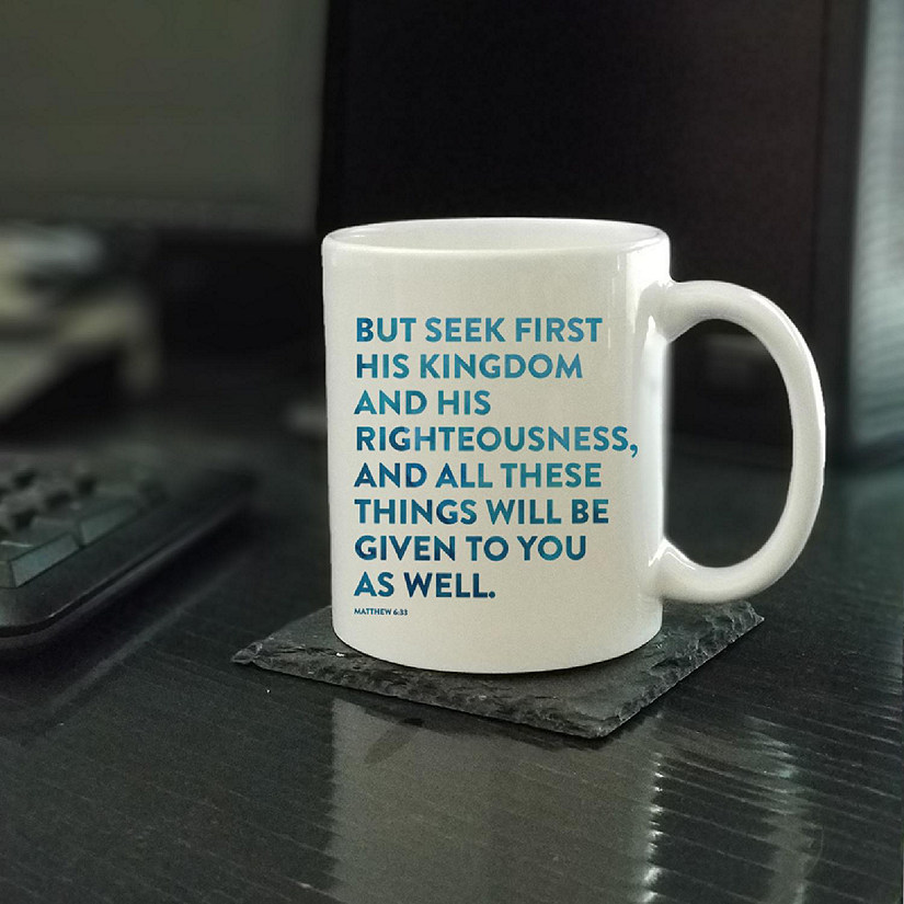 Ceramic Mug Bible Verse Matt 6:33 Image