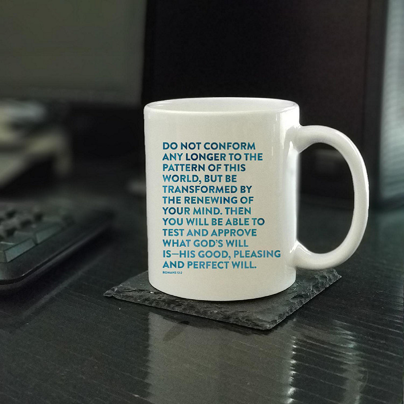 Ceramic Mug Bible Verse Rom 12:2 Image