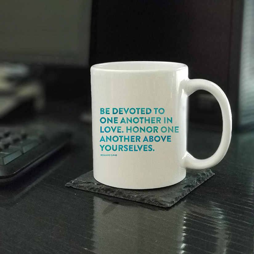 Ceramic Mug Bible Verse Rom 12:9 Image