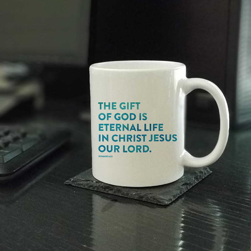 Ceramic Mug Bible Verse Rom 6:23 Image