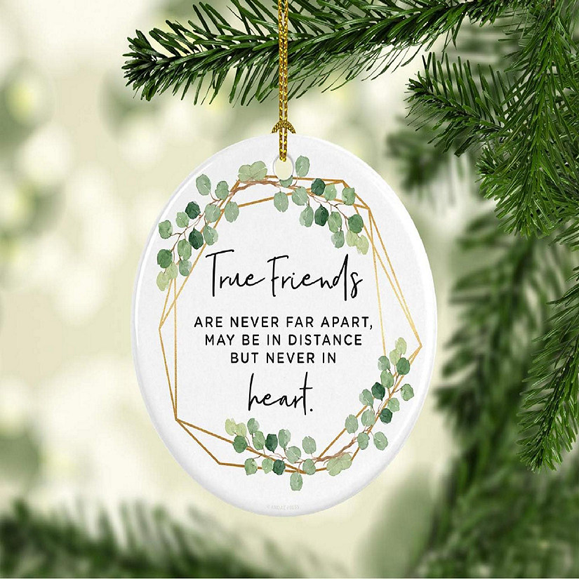 Ceramic Ornament True Friends Greenery Image