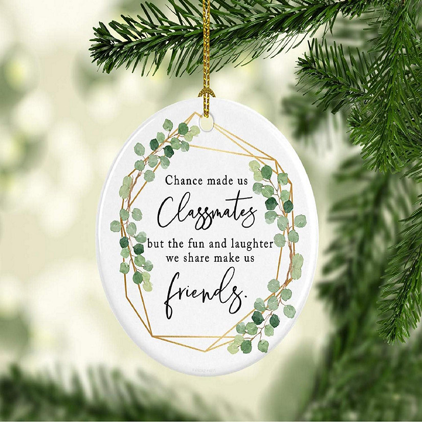 Ceramic Ornament Us Classmates Greenery Image