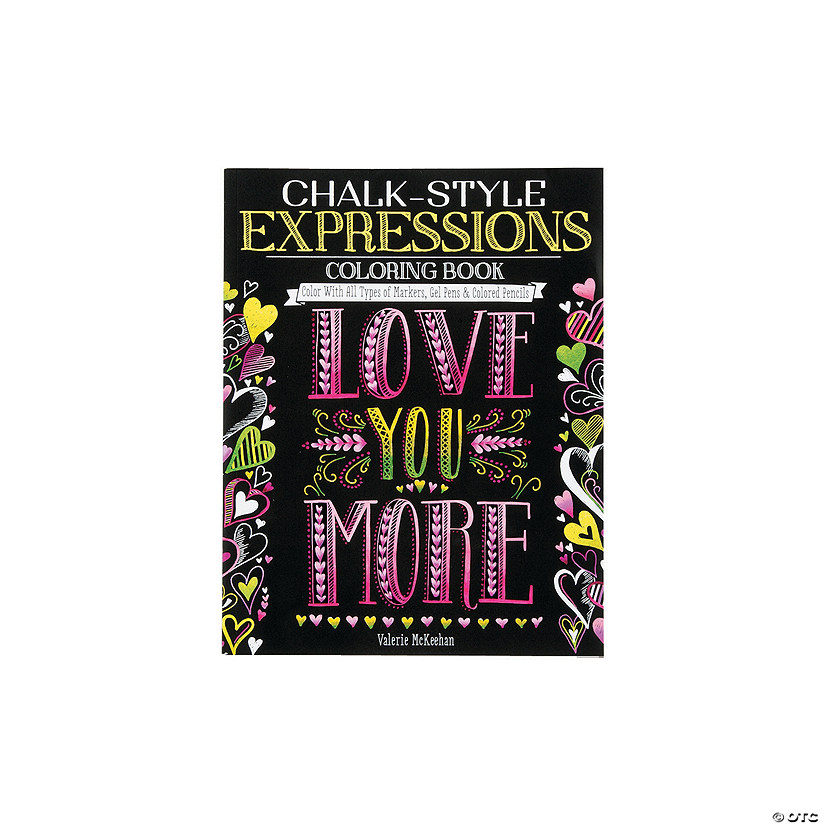 Chalk Style Expressions Adult Coloring Book Discontinued