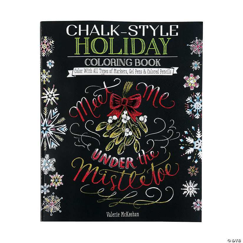 Chalk-Style Holiday Coloring Book - Discontinued