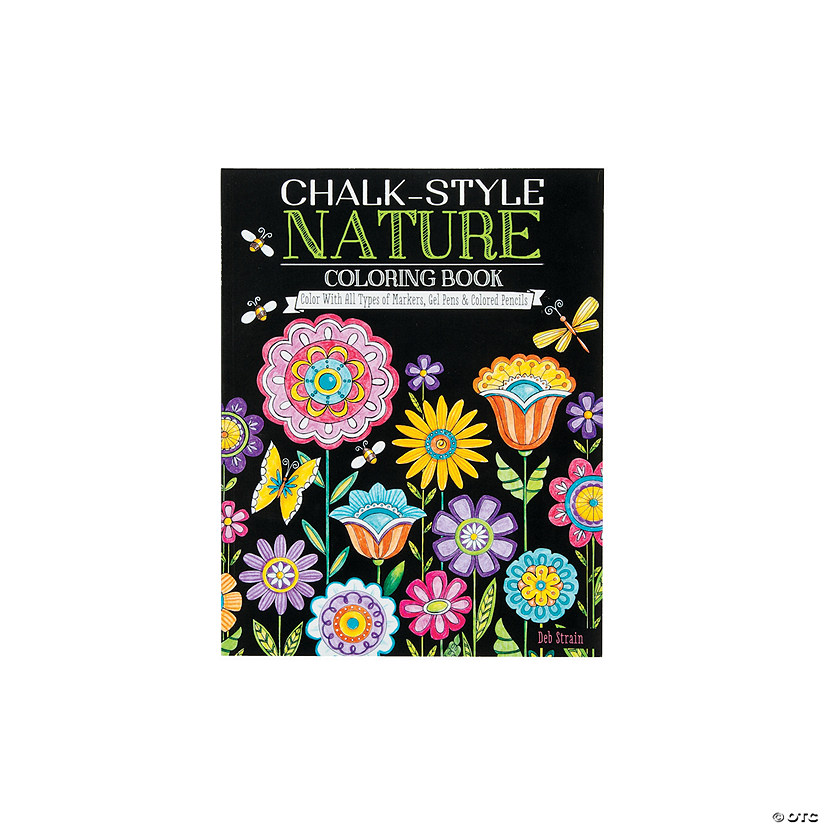 Chalk Style Nature Adult Coloring Book Discontinued