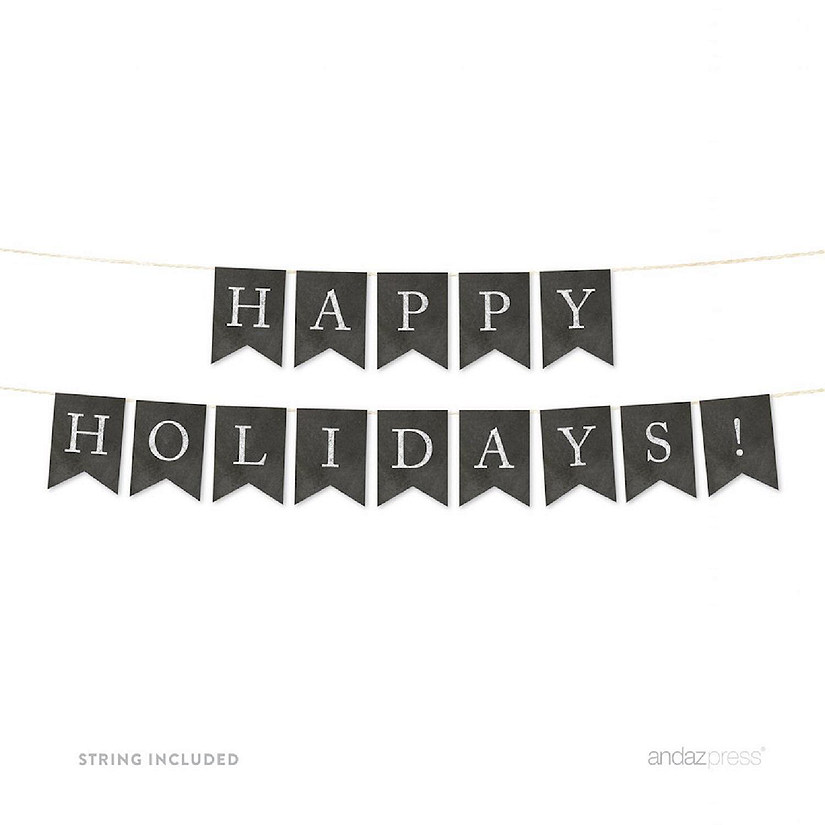 Chalkboard Happy Holidays - 4 x 5.5 Inch Image