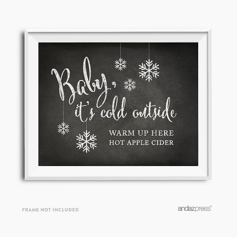 Chalkboard Hot Cider Bar Sign 8.5x11 Image