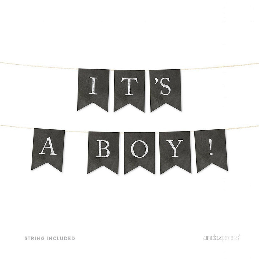 Chalkboard It's a Boy Banner 4ft Image