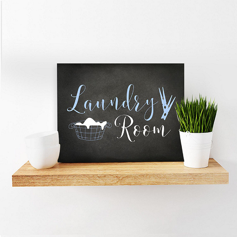Chalkboard Laundry Room Sign 8.5x11 Image