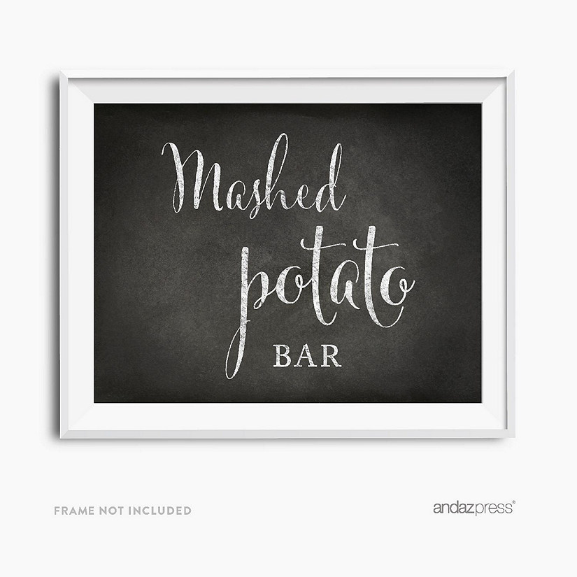 Chalkboard Mashed Potato Sign 8.5x11 Image