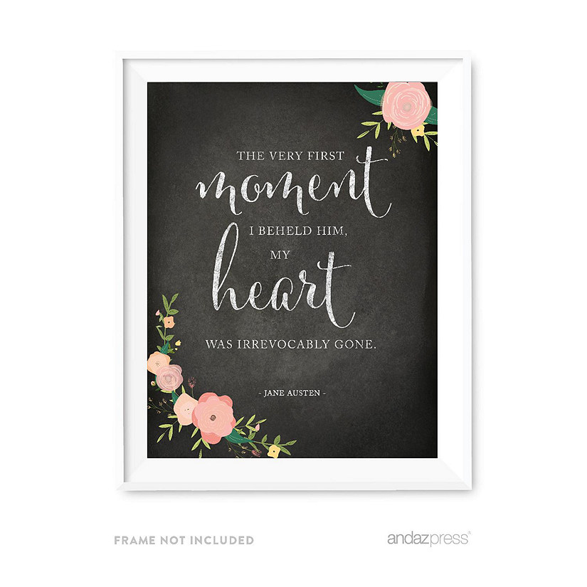 Chalkboard Roses First 8.5x11 sign Image