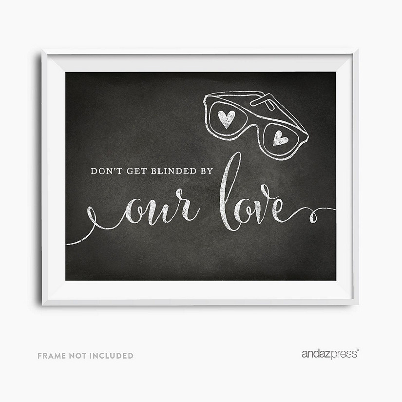 Chalkboard Sunglasses Sign 8.5x11 Image