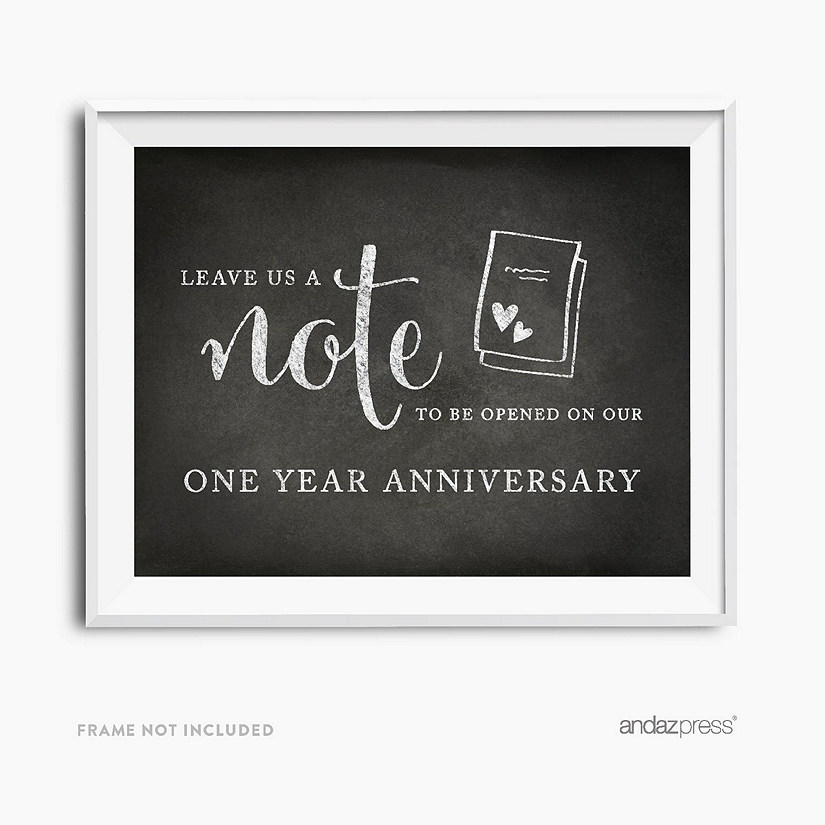 Chalkboard Time Capsule Sign 8.5x11 Image