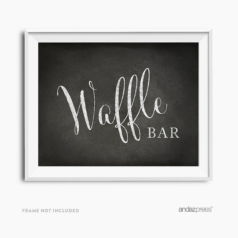 Chalkboard Waffle Bar Sign 8.5x11 Image