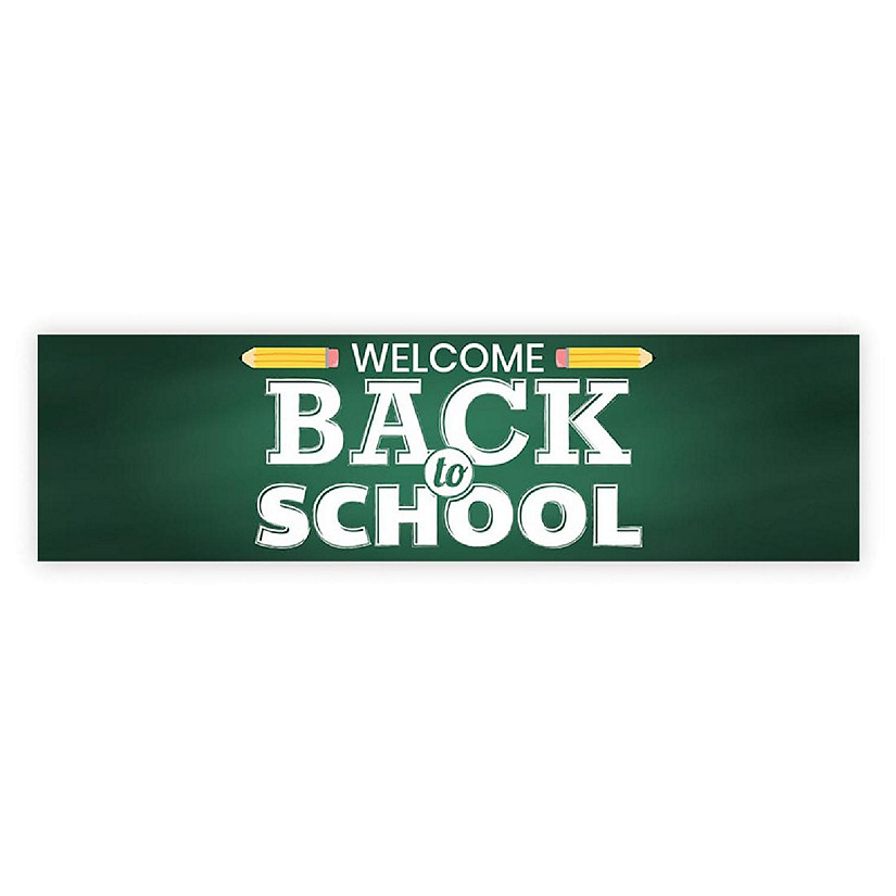 Chalkboard Welcome Back - 13 x 48 Inch Image