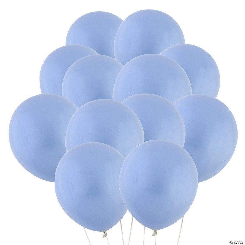 Chalky Pastel Blue Double-Stuffed 11" Latex Balloons | Oriental Trading