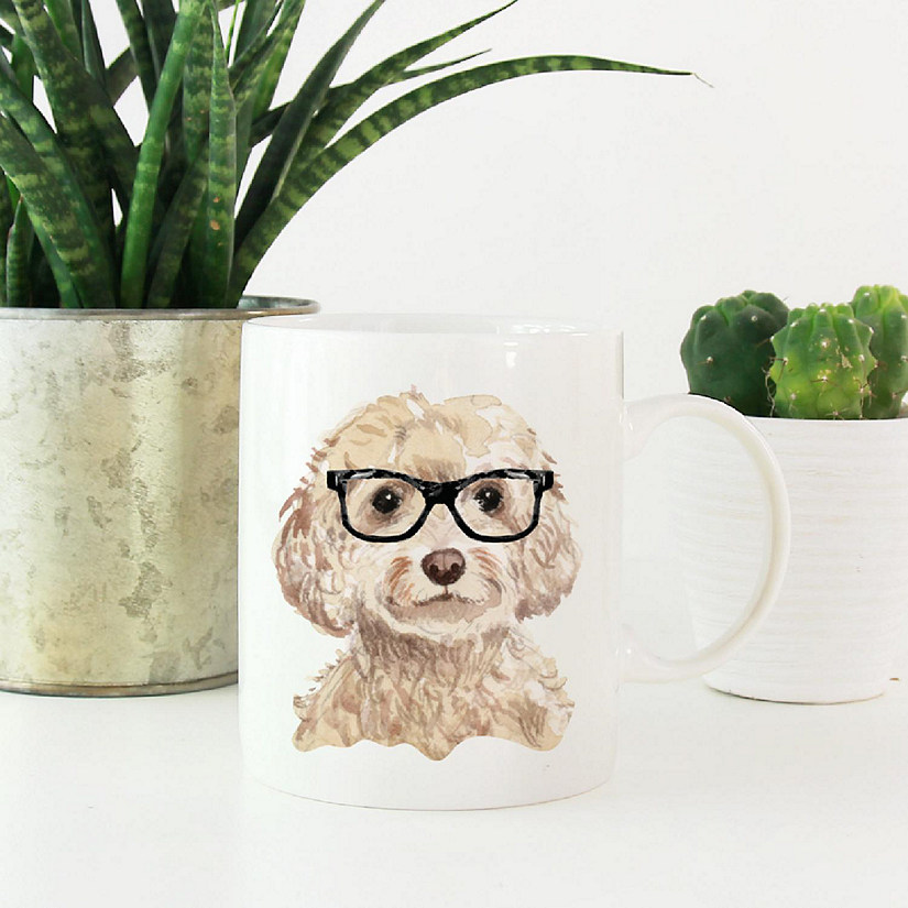 Champagne Cockapoo Glasses Mug Image