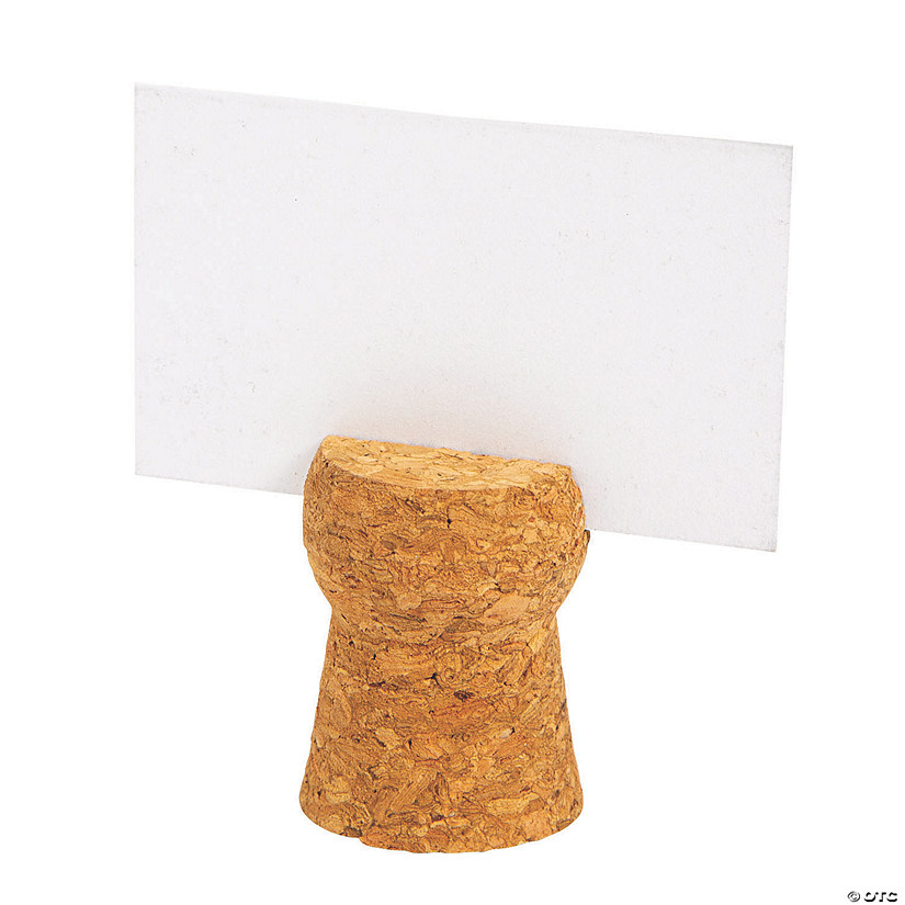 Champagne Cork Place Card Holders - 12 Pc. Image