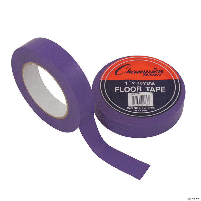 Champion Sports Floor Marking Tape, Purple, 1" X 36 yd, 6 Rolls Image