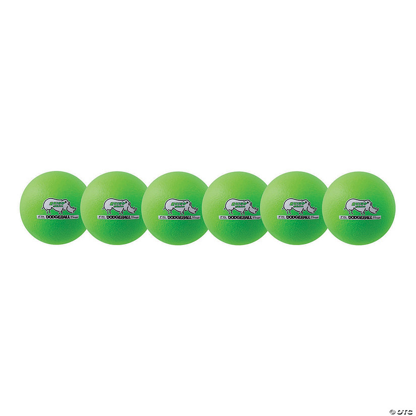 Champion Sports Low Bounce Dodgeball Set, 6", Pack of 6 Image