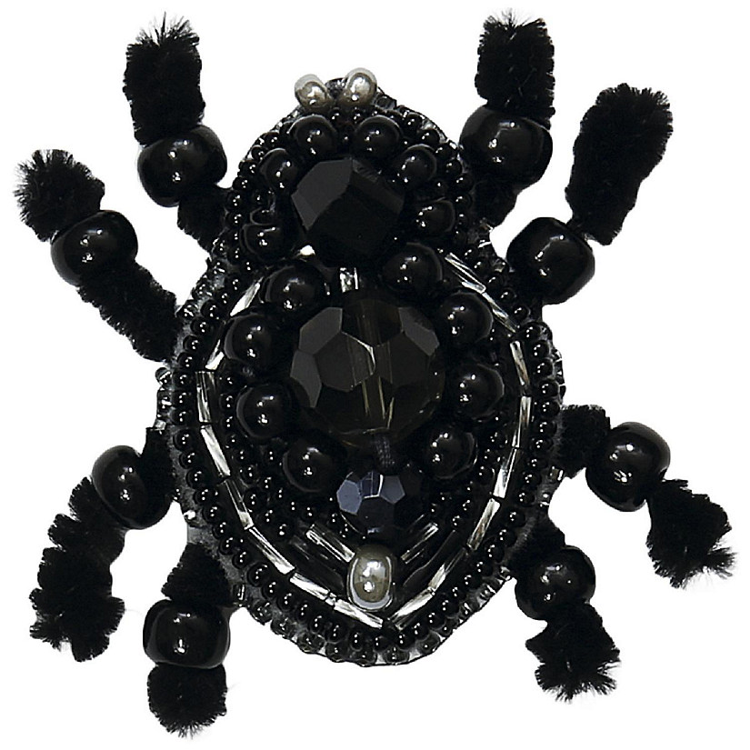 Charivna Mit Beadwork kit for creating brooch Crystal Art &quot;Spider&quot; Image