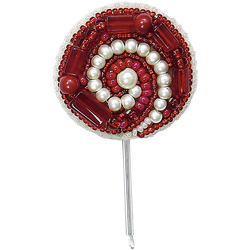 Charivna Mit BP-231C Beadwork kit for creating brooch Crystal Art "Lollipop" Image