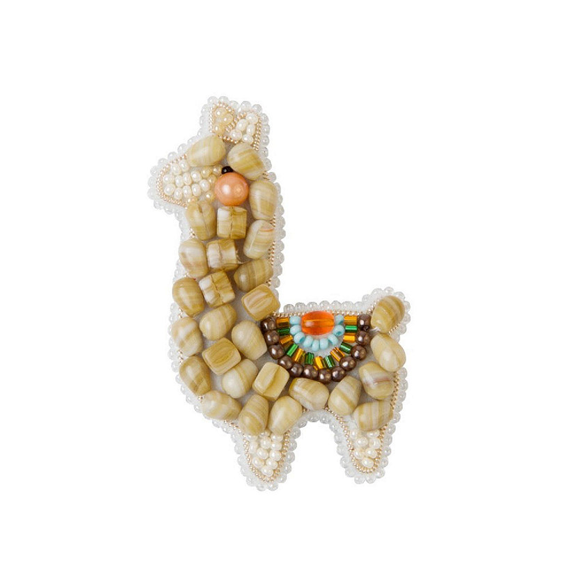 Charivna Mit BP-289C Beadwork kit for creating brooch Crystal Art "Lama" Image