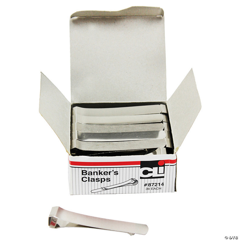 Charles Leonard Bankers Clamp, Small, 3-1/4" Length, Pack of 36 Image
