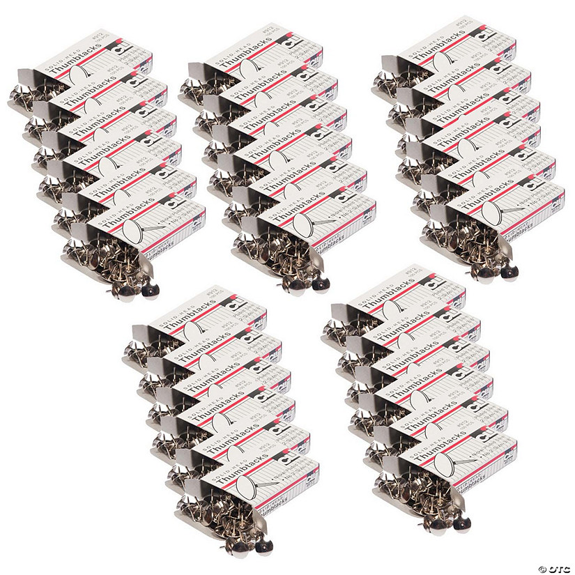 Charles Leonard Thumb Tacks, 100 Per Pack, 30 Packs Image