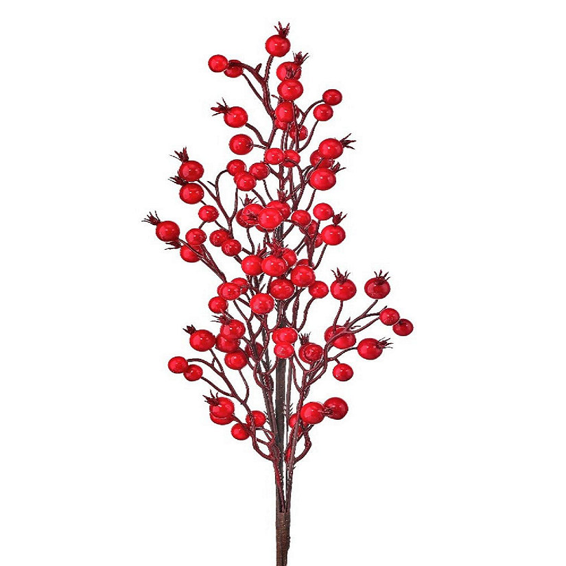 Chasrayn LLC 23" Waterproof mini crabapple spray-red Image