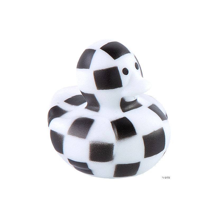 Checkerboard Rubber Ducks - 12 Pc. Image