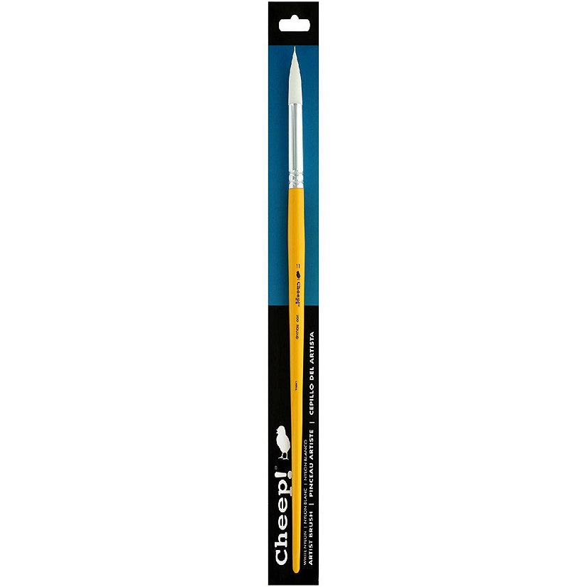 Cheep Brush White Nylon LH Round #11 Image