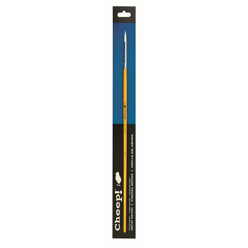 Cheep Brush White Nylon LH Round #4 Image