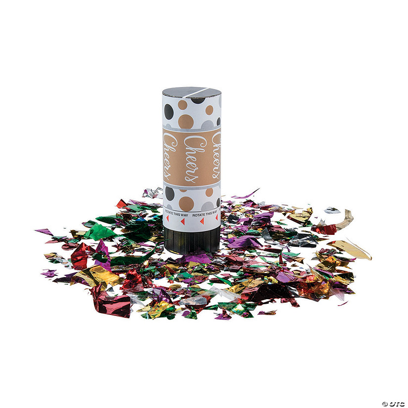 Cheers Party Poppers - 12 Pc. Image