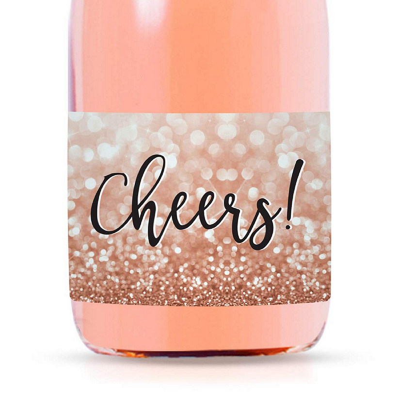 Cheers Rose Gold Glitter 20pk Image