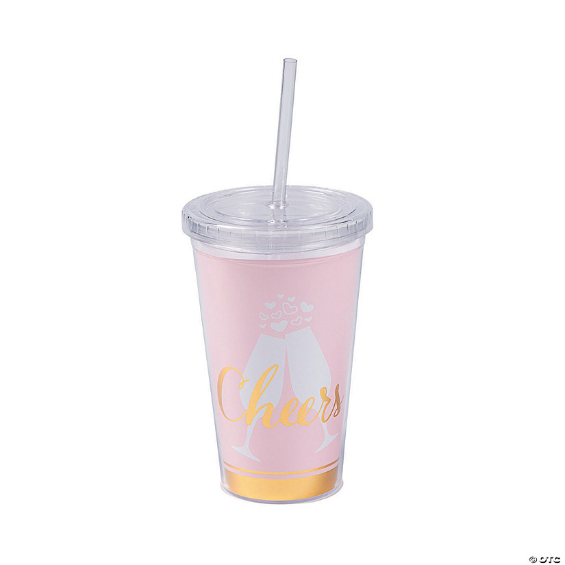 Cheers Tumbler with Lid & Straw Image