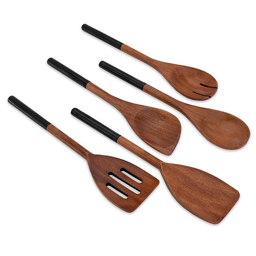 Chef Pomodoro Cooking Wooden Utensils, Spoons, Spatula for Kitchen