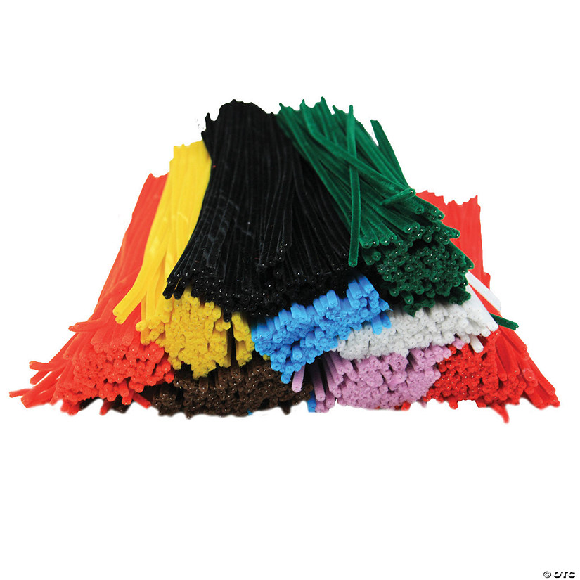 Chenille 12" Stems, Assorted Colors, Pack of 1000 Image