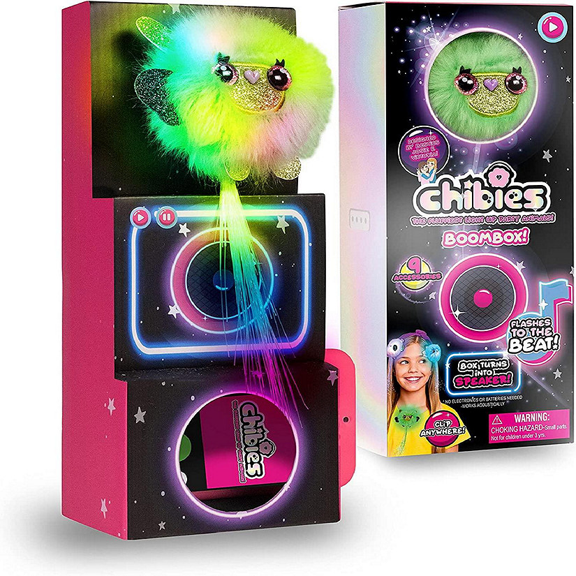 Chibies Boom Box Billi Llama Fluffy Lights to Beats Speaker Music Interactive Toy WOW! Stuff Image