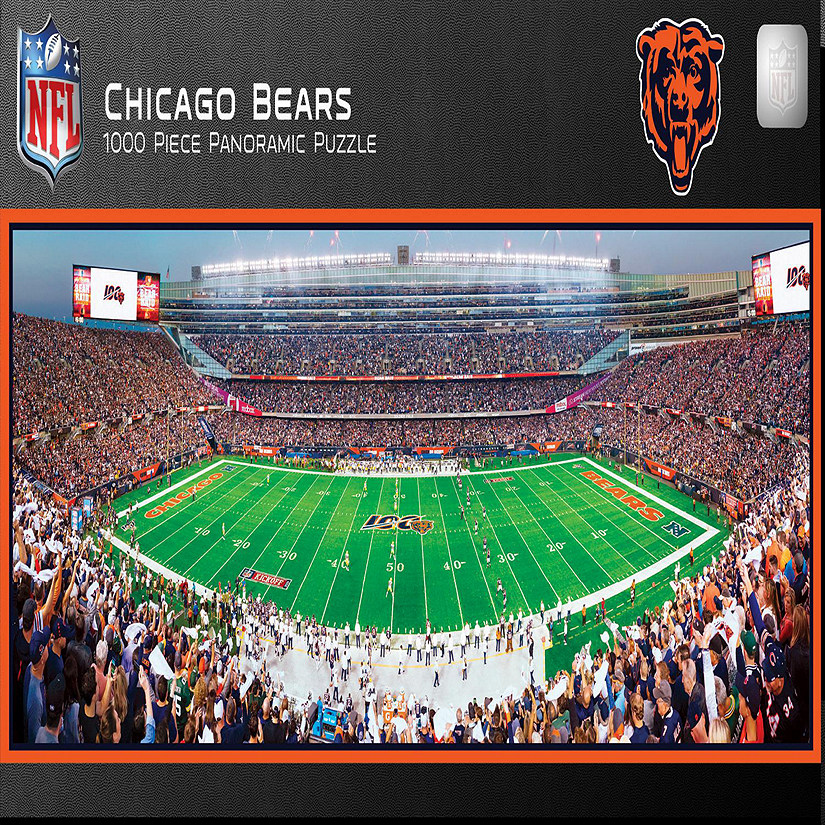 Chicago Bears - 1000 Piece Panoramic Jigsaw Puzzle - Center View Image